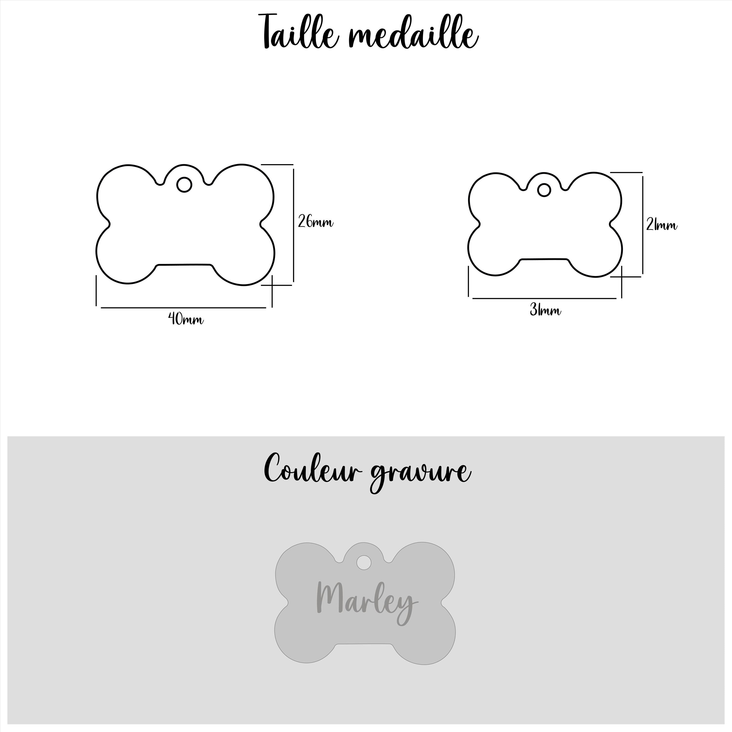 Médaille personnalisable aluminium