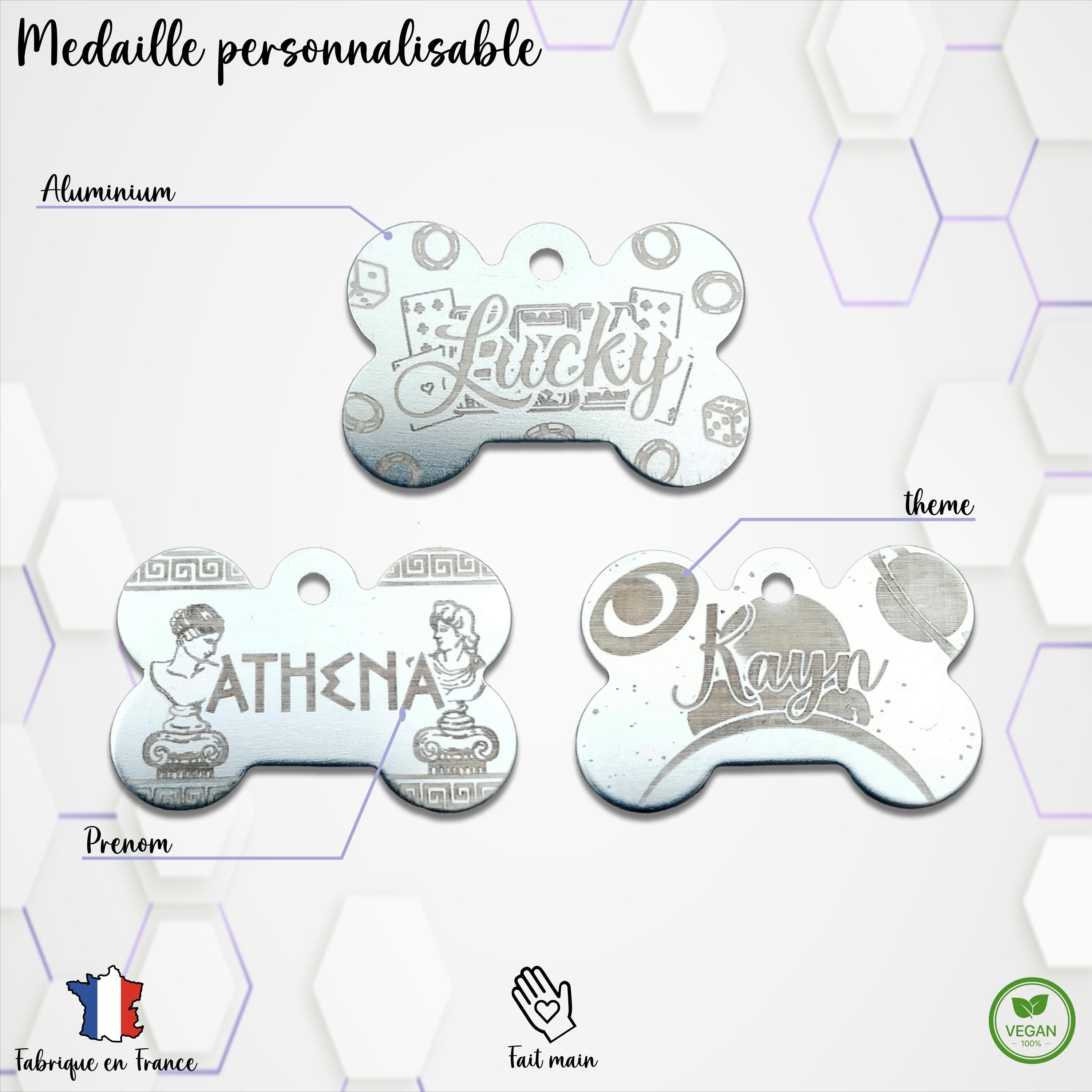 Médaille personnalisable aluminium
