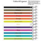Laisse multiposition personnalisable 1.6cm Biothane